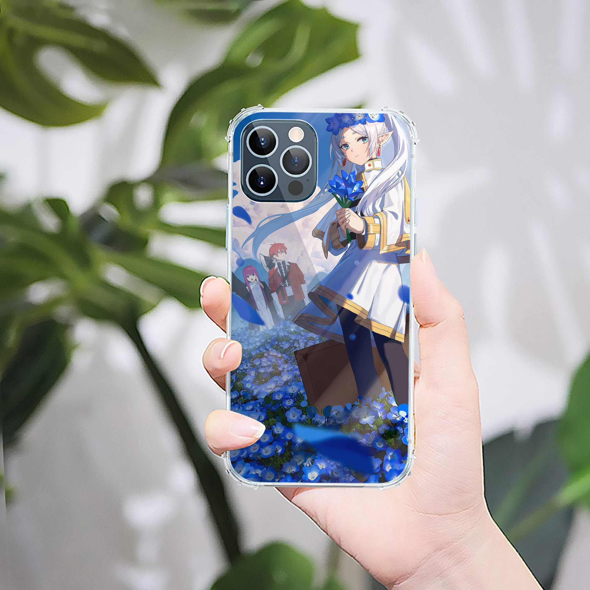 （画像用） 葬送のフリーレン Frieren 【iPhone 12シリーズ対応】透明スマホケース（クリアソフトケース）